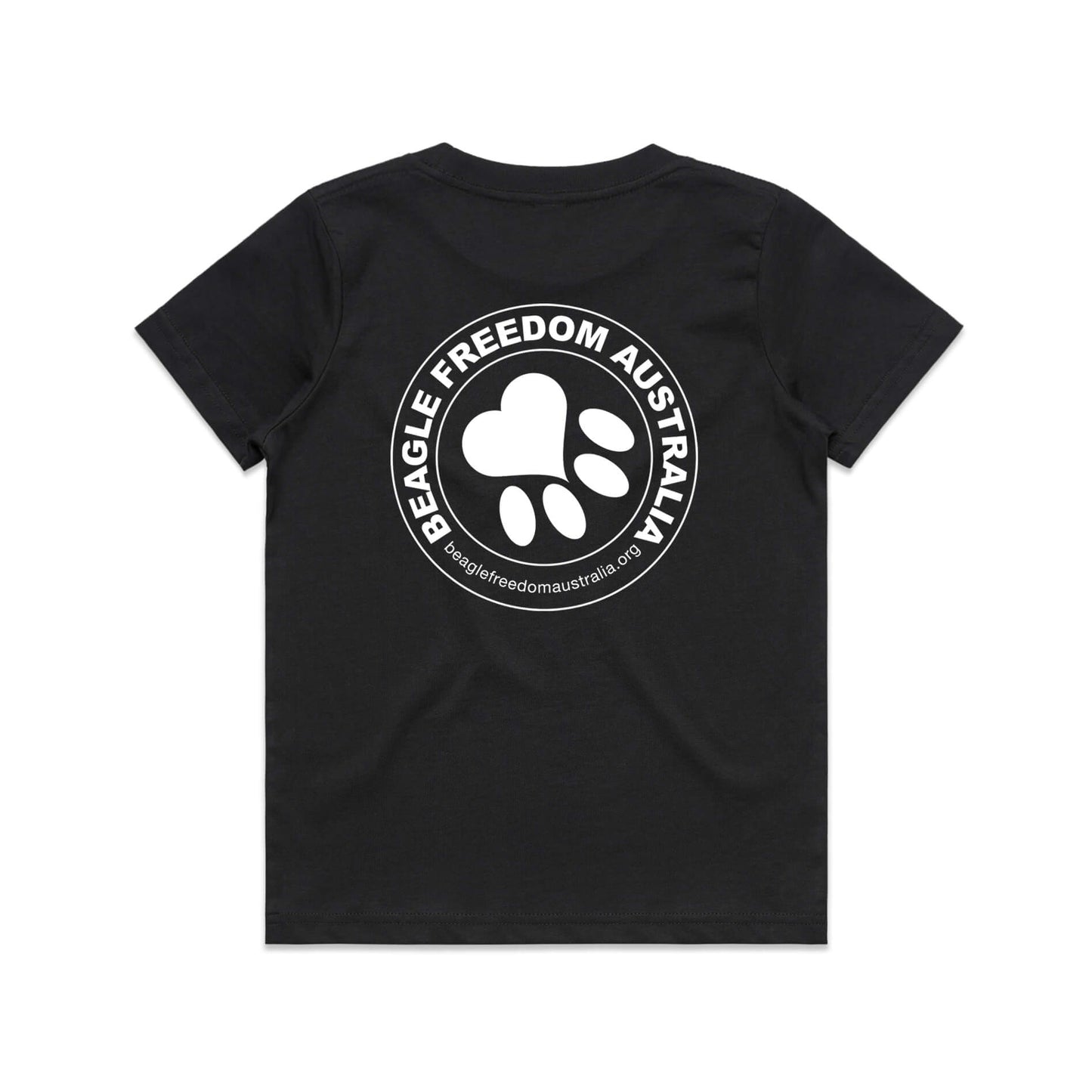 Beagle Freedom Aus Kids Tee - Black
