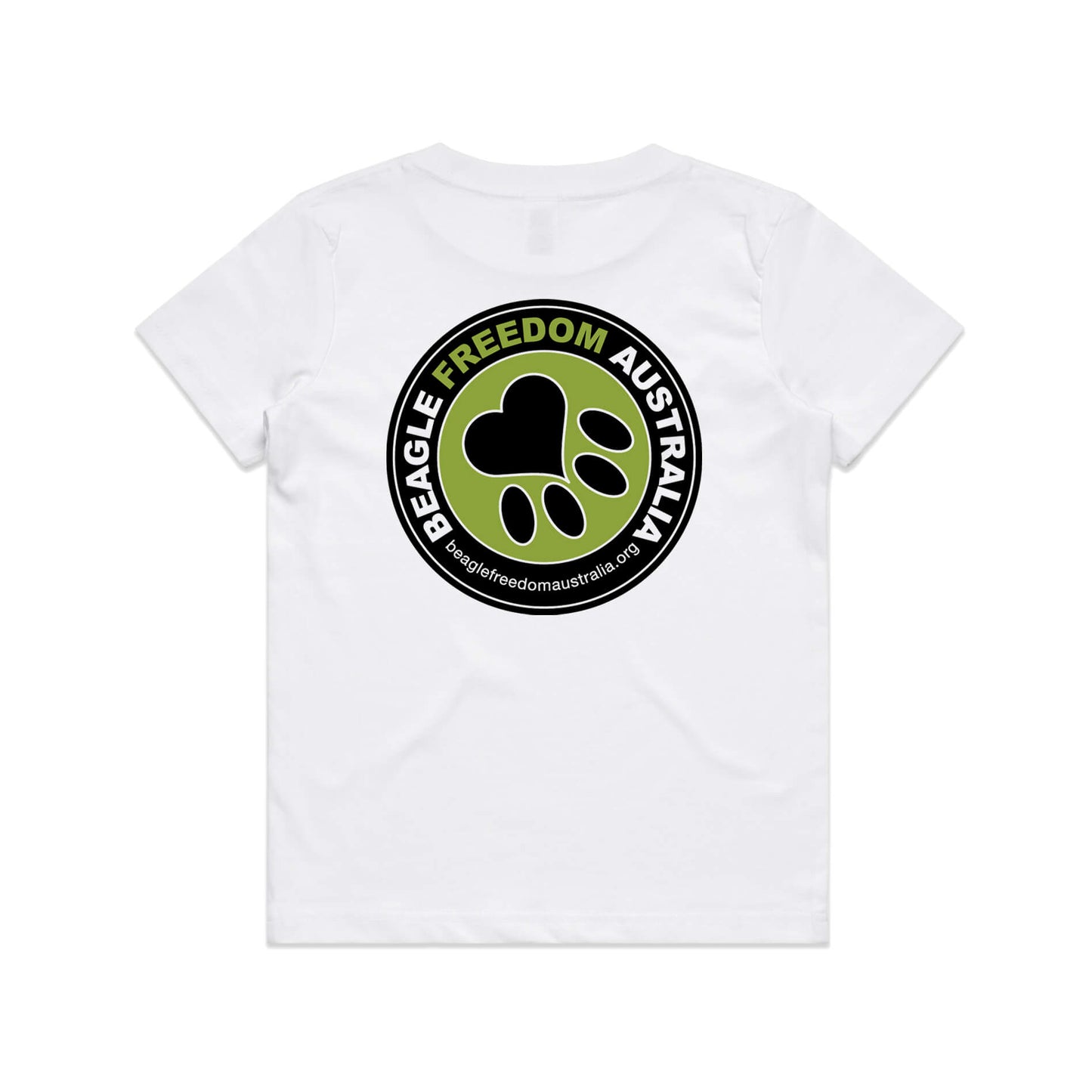 Beagle Freedom Aus Kids Tee - White