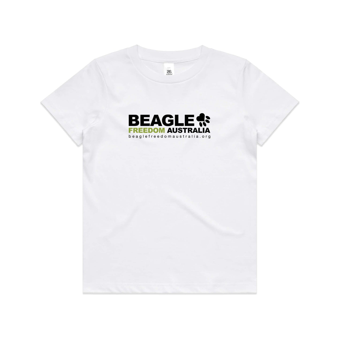 Beagle Freedom Aus Kids Tee - White