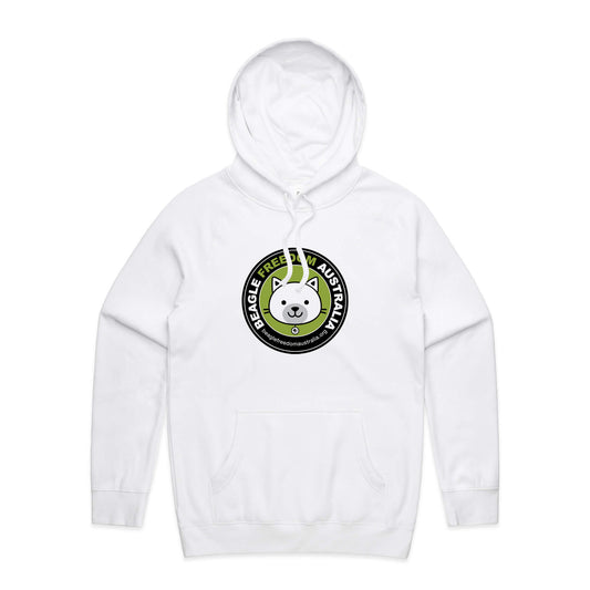 Beagle Freedom Cat Hoodie - White