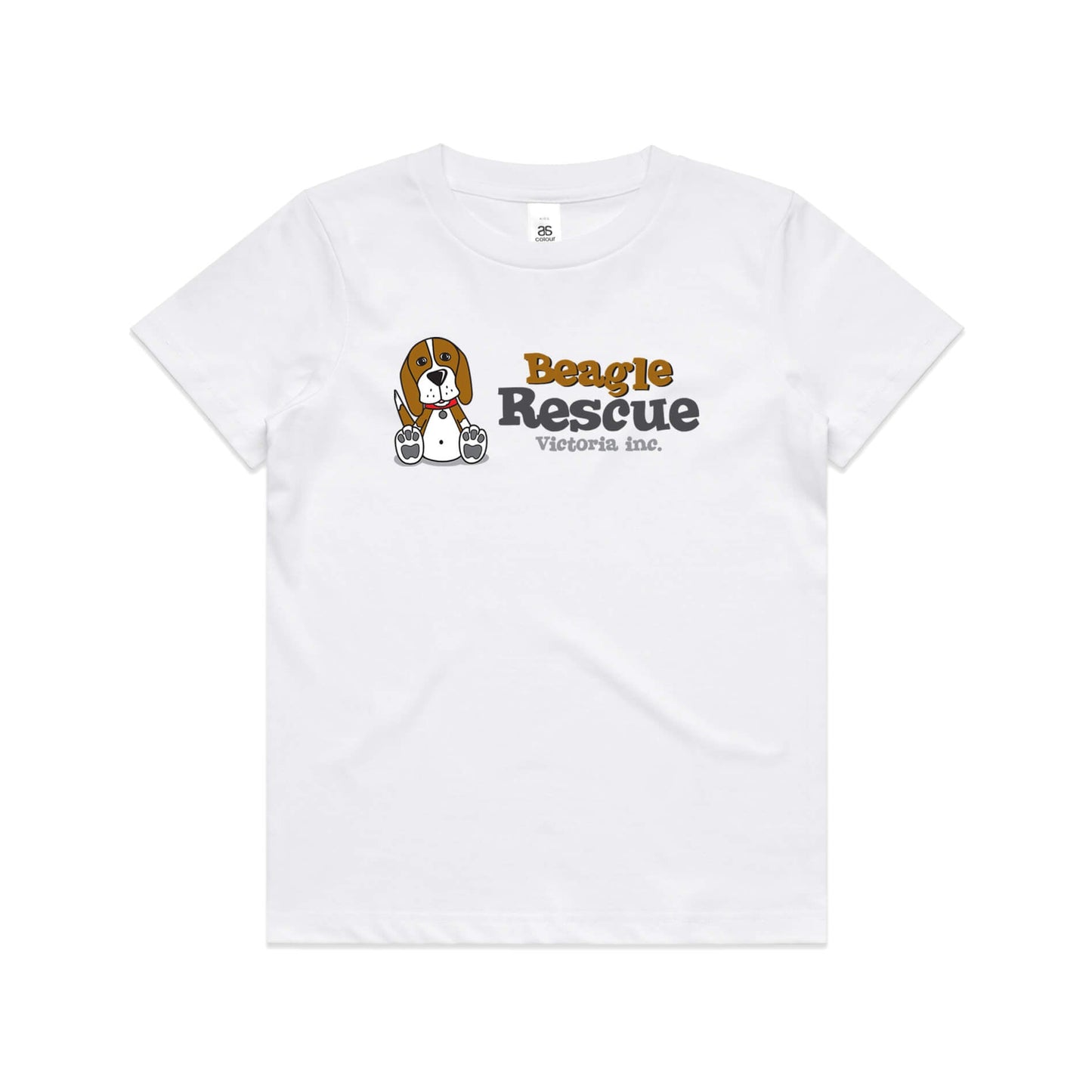 Beagle Rescue VIC Kids Tee - White