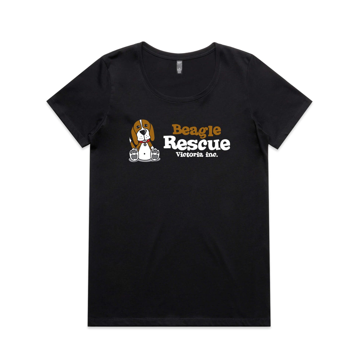 Beagle Rescue VIC Ladies Tee - Black