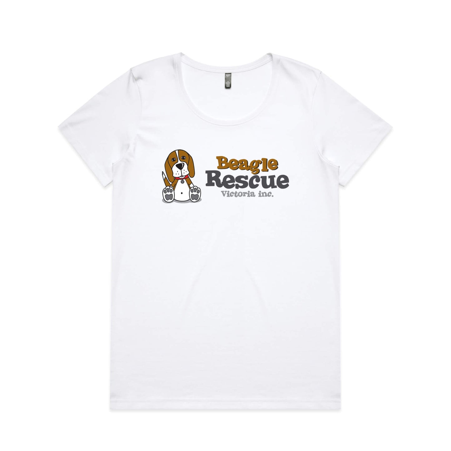 Beagle Rescue VIC Ladies Tee - White