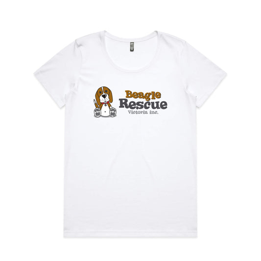 Beagle Rescue VIC Ladies Tee - White